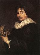 DYCK, Sir Anthony Van Porrtrait of the Sculptor Duquesnoy  fgh oil on canvas